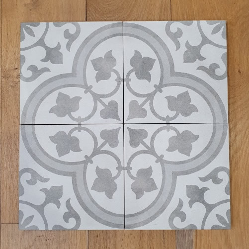 Grey pattern floor tiles Sydney