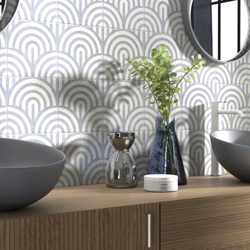 Bathroom feature tile ideas in Blue Sydney