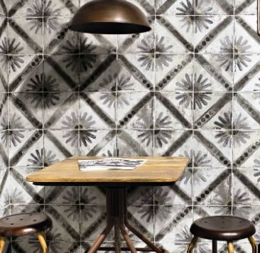 Country farmhouse black pattern tile design, Sydney