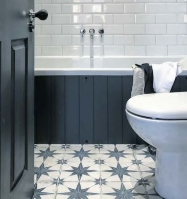 Coastal farmhouse star pattern tiles, Sydney