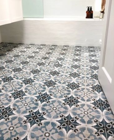 Coastal beach encaustic tiles, Sydney