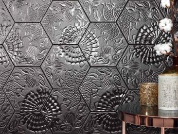 Hexagon feature wall tiles, Sydney