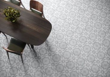 Hamptons pattern floor tiles, Sydney