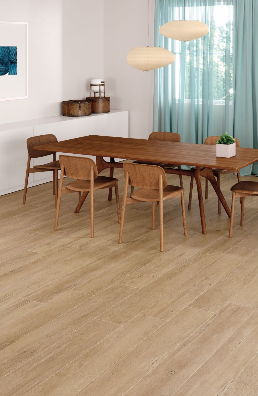 Lenk Series Honey timber look porcelain plank floor, Sydney