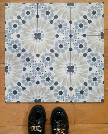 Lucca Azul Spanish pattern tile