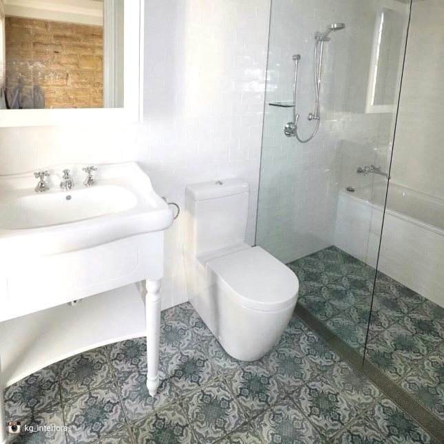 Modern Country bathroom renovation in Sydney Australia