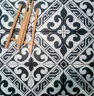 Heritage Moroccan bathroom floor tiles, Australia