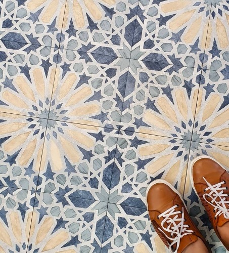 Moroccan floor tiles laid in Sydney Australia