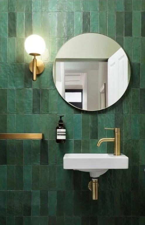 Green feature wall tiles sold in Sydney Australia