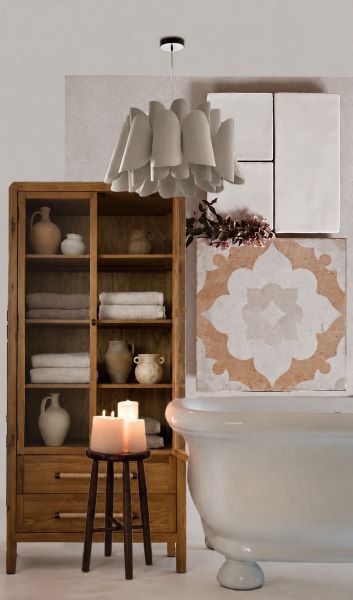 Modern Moroccan bathroom feature wall ideas with Sydney tiles