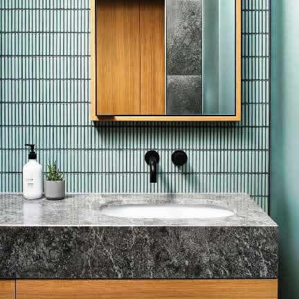 Mosaic bathroom feature wall tiles Sydney