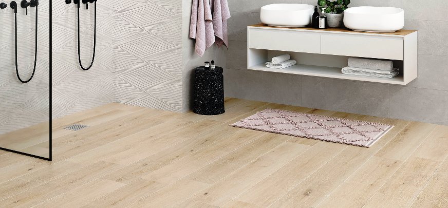 bathroom timber look floor tiles Sydney
