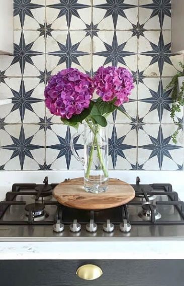 Star pattern floor tiles, Sydney Australia