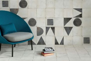 Geometric pattern tiles, Sydney showroom