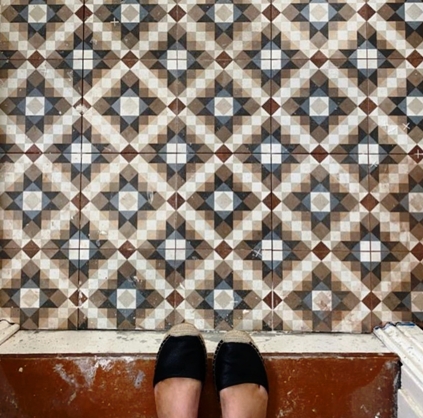 Tessellated tile design Sydney floor installation