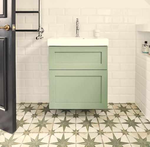 vintage bathroom tiles laid