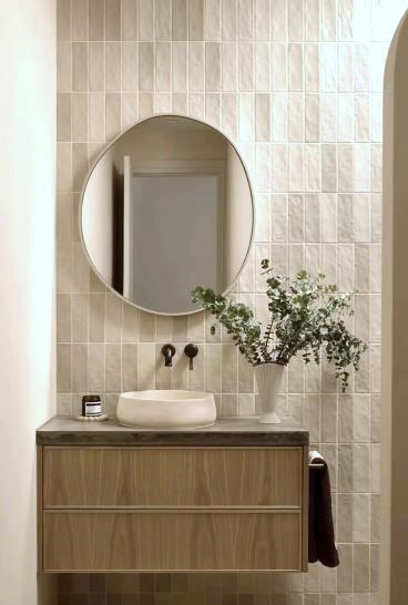 Bathroom tile display at Kalafrana Ceramics