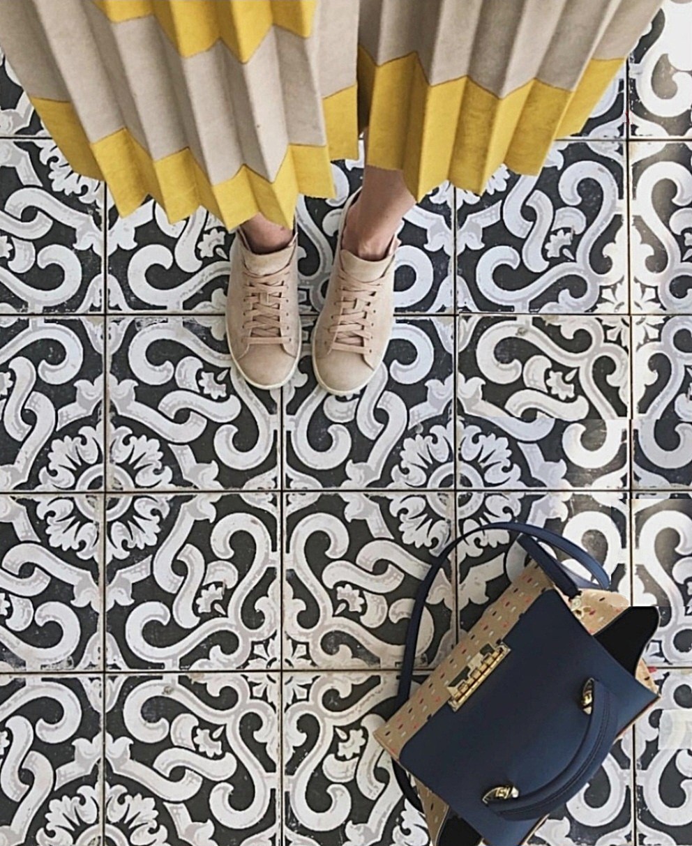 Black and White tiles in Sydney showroom