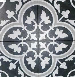 Black heritage artisan floor tiles, Australia