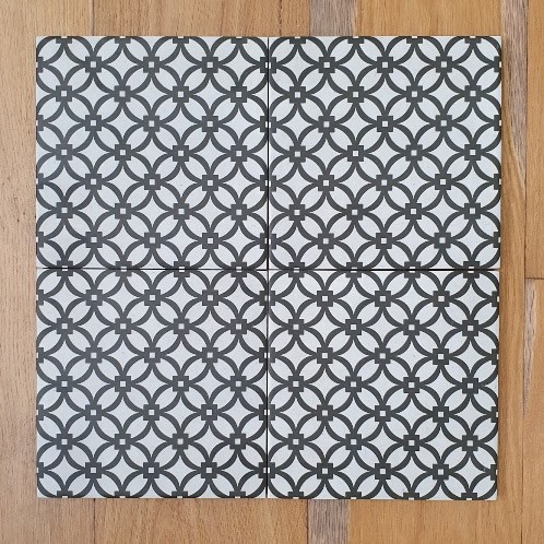 Black and White porcelain floor tiles Sydney