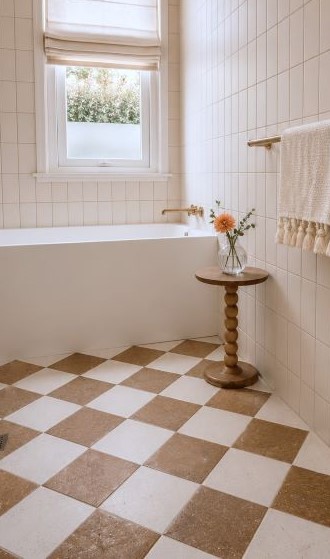 checkerboard bathroom tiles Sydney