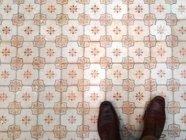 Country style pattern floor tiles, Sydney