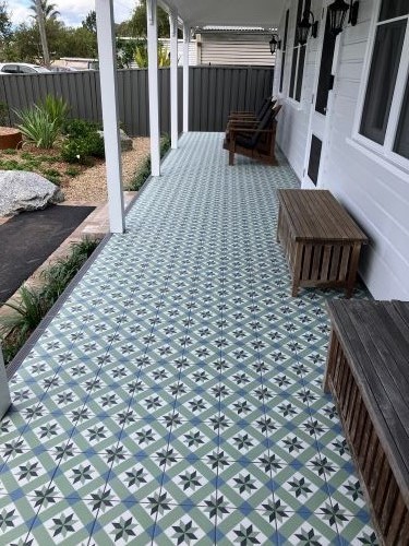 Traditional encaustic look pattern tiles Sydney