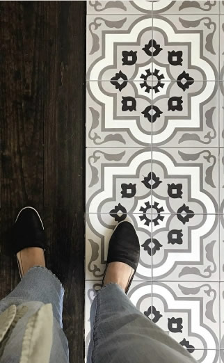Federation encaustic look tiles, Sydney