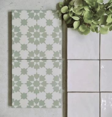 Modern Mediterranean green tile design, Australia