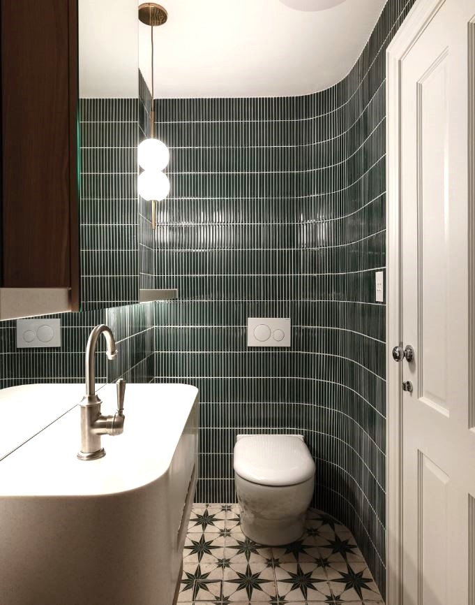 Green bathroom design tiles available in Sydney