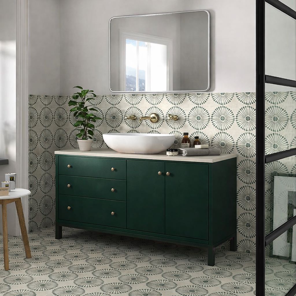 Green feature tiles in Sydney