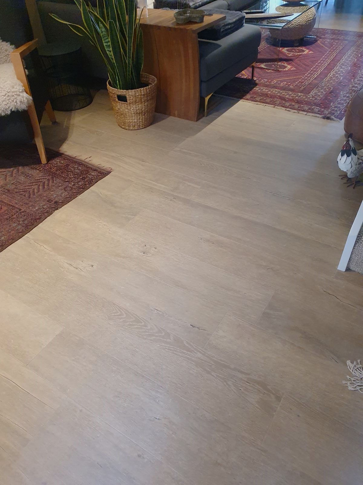 Lenk Series timber look porcelain floor tiles laid in Sydney