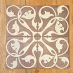 Terracotta modern country pattern tile