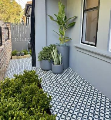 Outdoor pattern tiles, Sydney