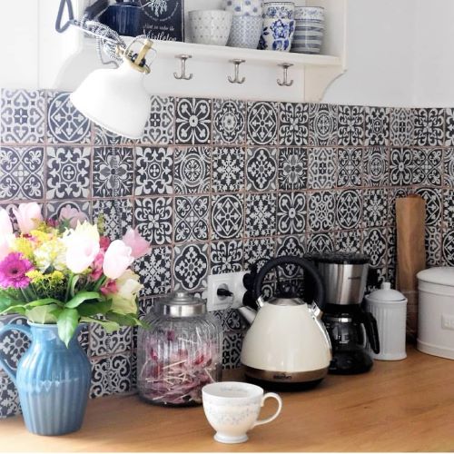pattern farmhouse kitchen splashback tiles Sydney