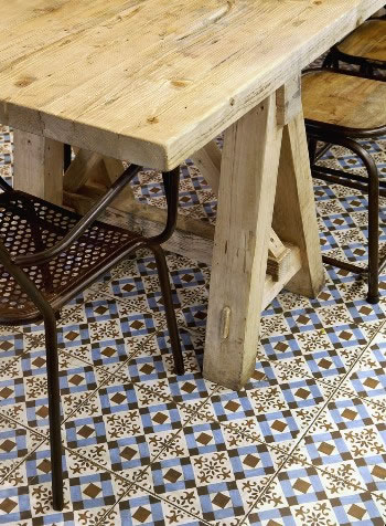Patterned floor tiles, Sydney Australia