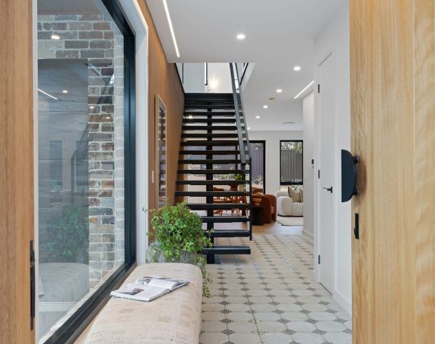 Sydney home with patterned floor tiles