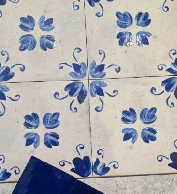 French provincial blue floor tiles, Sydney