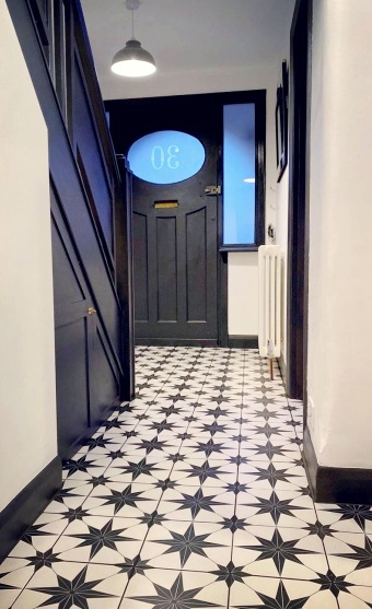 Spanish star pattern floor tiles, Sydney