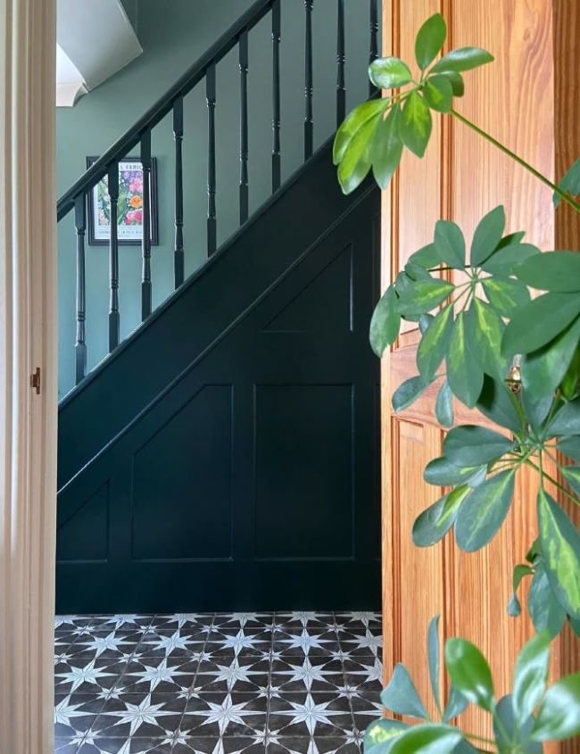 Black and white star pattern floor tiles sold in Sydney