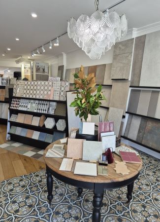 Inside the Kalafrana Ceramics tile showroom, Leichhardt Sydney