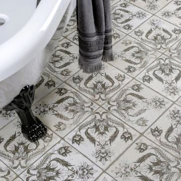 Vintage farmhouse style bathroom tiles, Australia